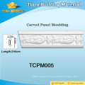PU Tallado Panel Molduras para decoración de techo y pared TCPM005